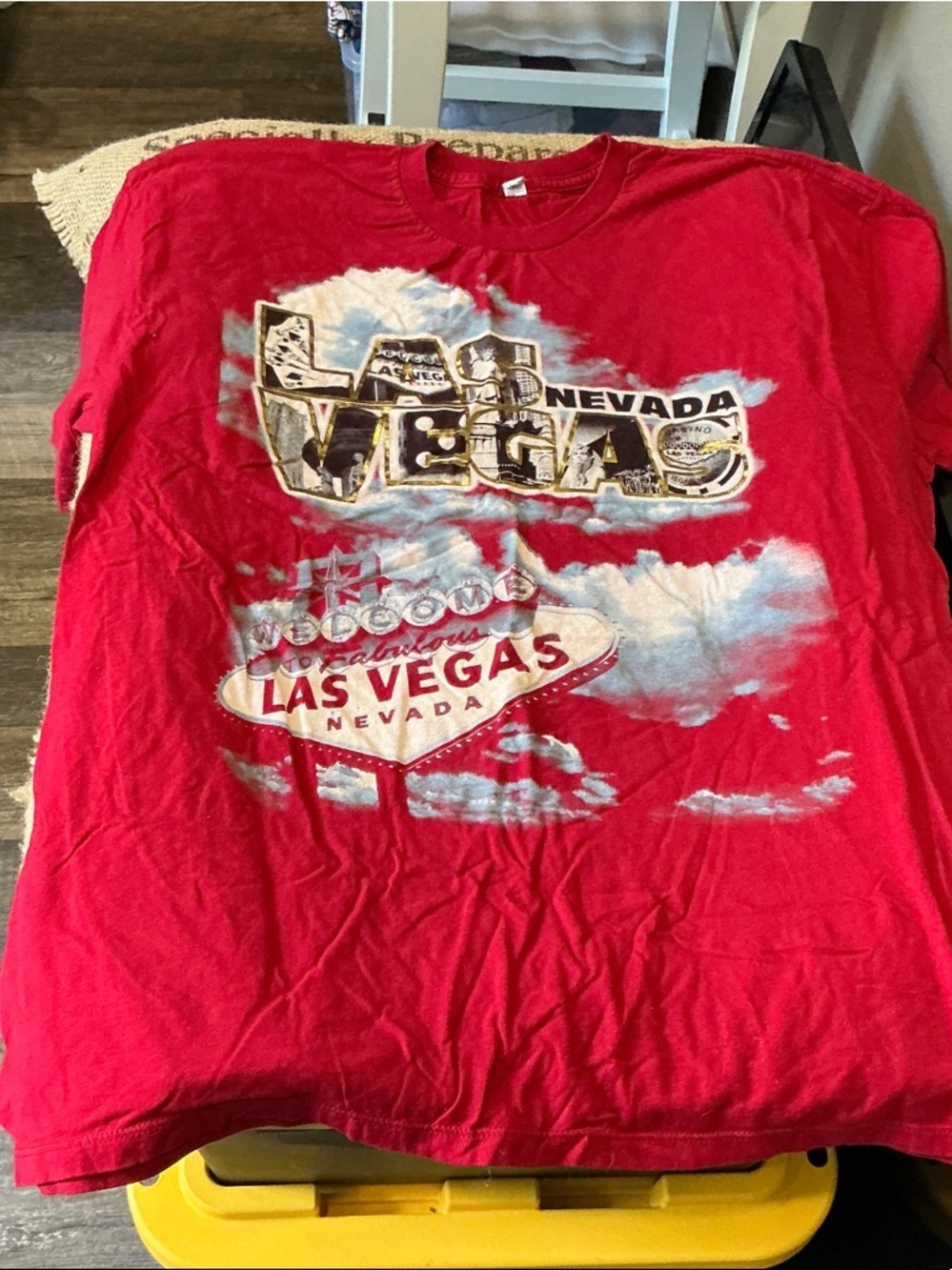 Alstyle Red Las Vegas Graphic Tee Size 2XL